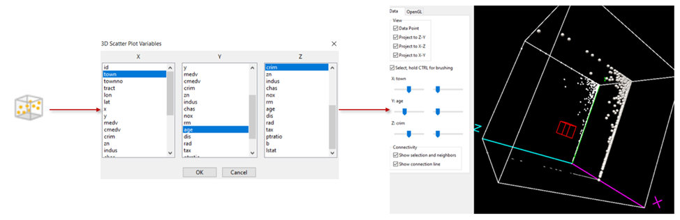 Creating 3D Scatterplot in GeoDa